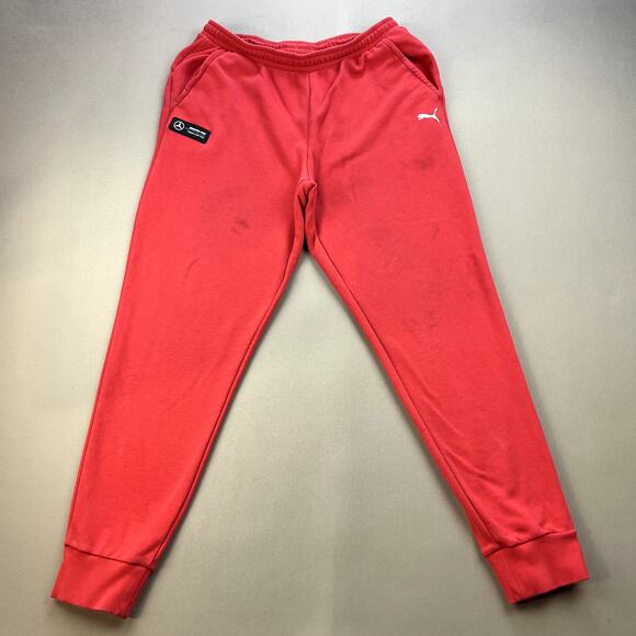 Mercedes Benz Sweatpants Mens Large Red Puma AMG Petronas Formula 1 Team Racing - Picture 1 of 16